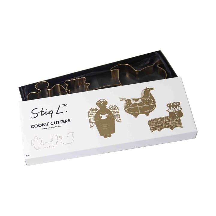 Stig L gingerbread  クッキー型 3個セット, Gold Pluto Design
