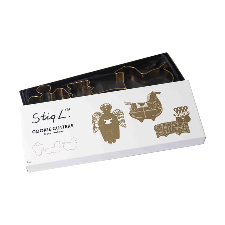 Stig L gingerbread  クッキー型 3個セット - Gold - Pluto Design