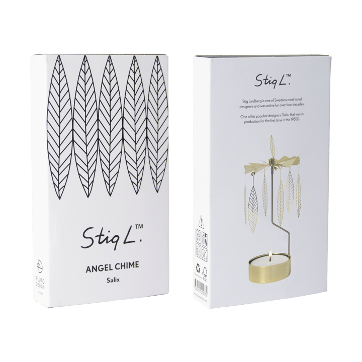 Stig L Salix ロータリーキャンドル medium, Gold Pluto Design