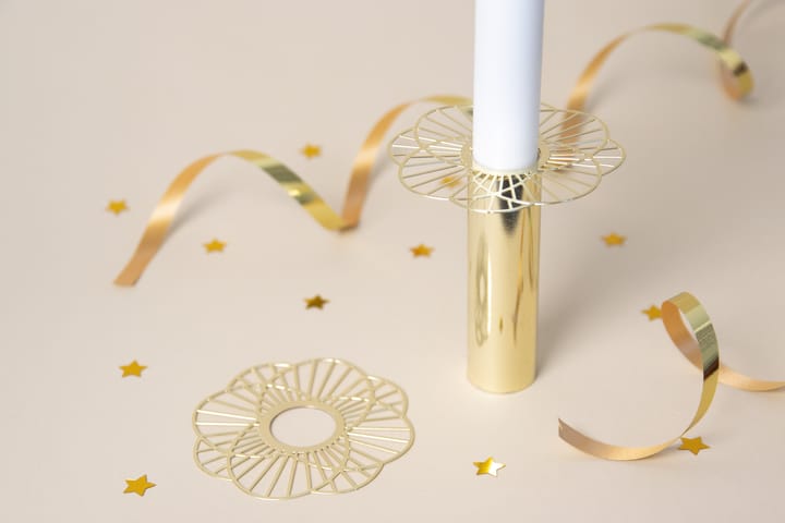 Sun キャンドルカフ 2個セット, Gold Pluto Design