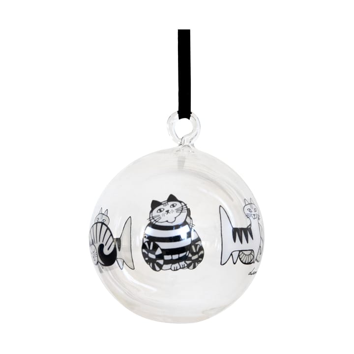 リサ・ラーソン キャット クリスマスオーナメント - White-black - Pluto Design