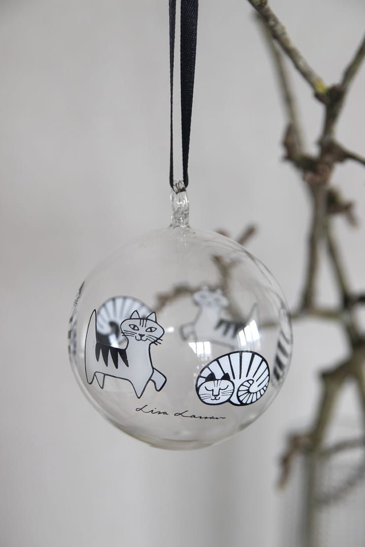 リサ・ラーソン キャット クリスマスオーナメント, White-black Pluto Design