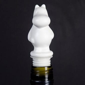ムーミン ワインストップ, white ceramic Pluto Design