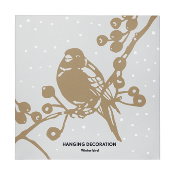 Winter Bird L クリスマスオーナメント - Gold - Pluto Design