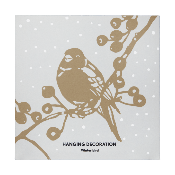 Winter Bird L クリスマスオーナメント, Gold Pluto Design