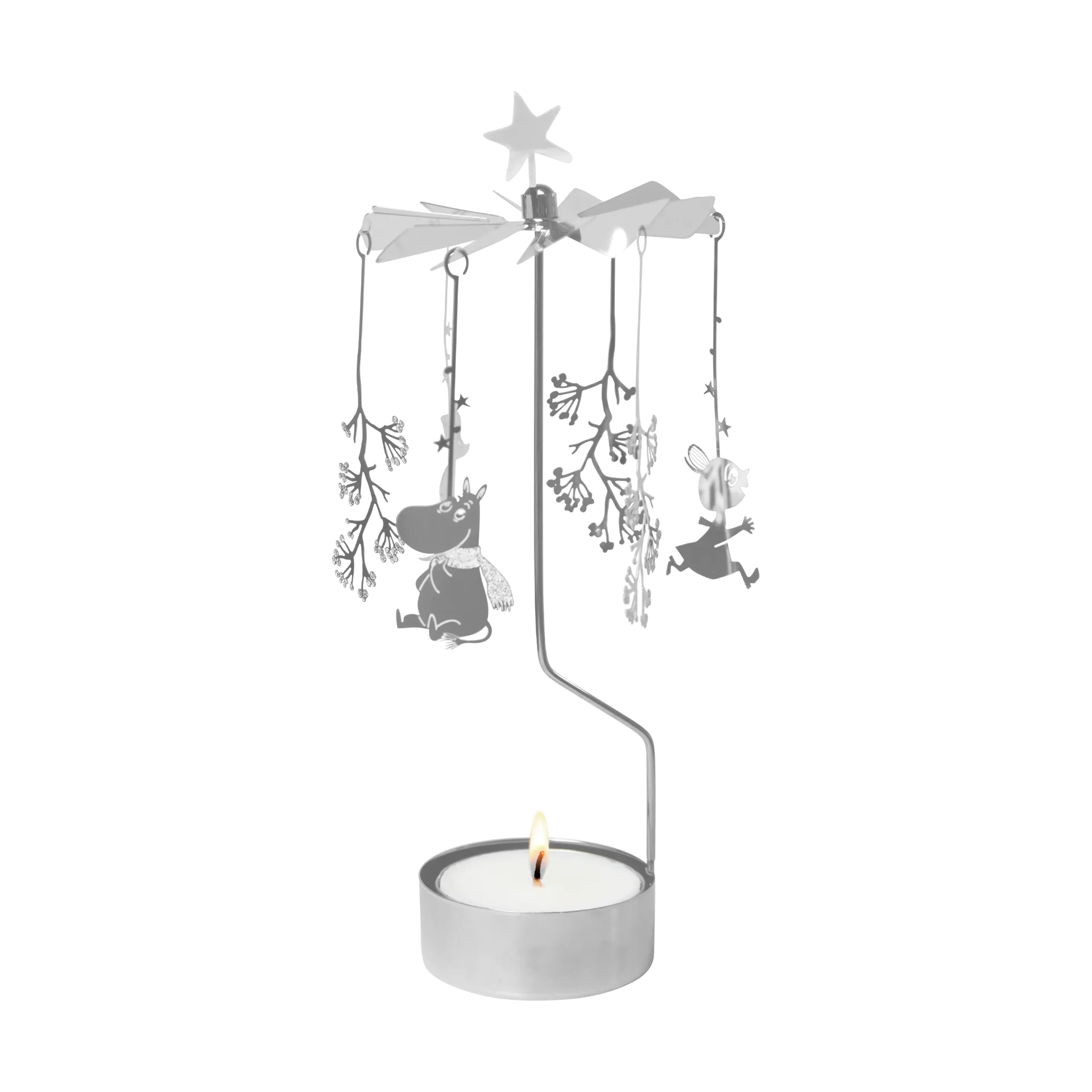 ムーミン エンジェルチャイム XL, First snow, silver Pluto Design