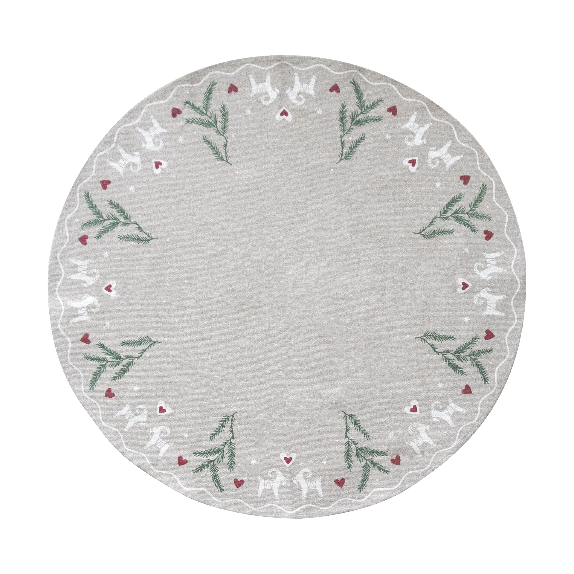 Yule Goat クリスマスツリーマット Ø110 cm, Beige Pluto Design