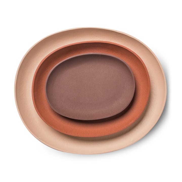 Greek トレイ 3枚セット, Cognac POLSPOTTEN