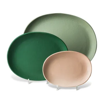 Greek トレイ 3枚セット - Dark green - POLSPOTTEN