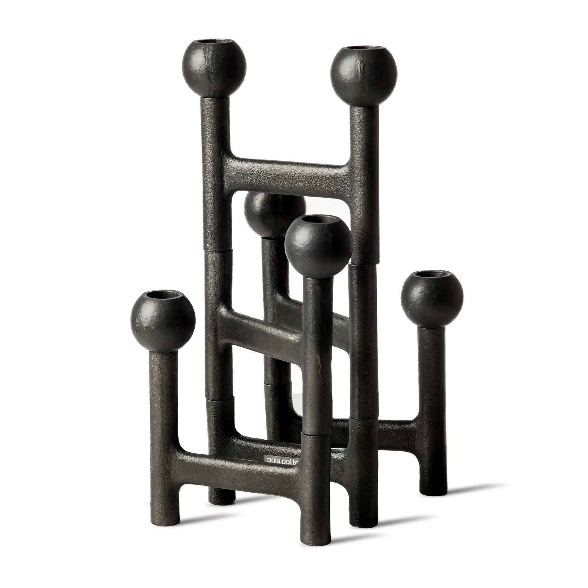 Round Folding キャンドルスティック 56x30 cm, Dark grey POLSPOTTEN