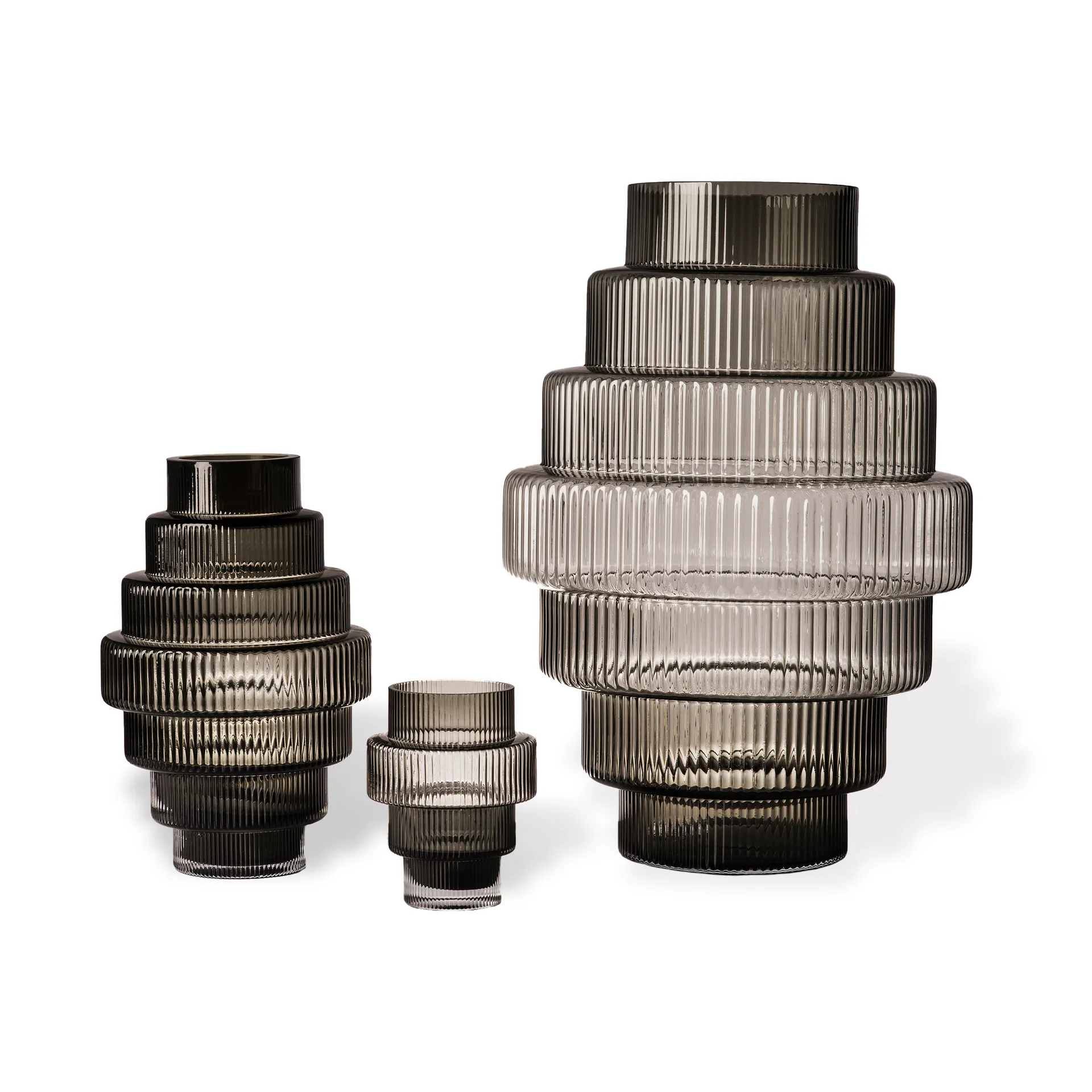 Steps 花瓶 L 50 cm, Dark grey POLSPOTTEN