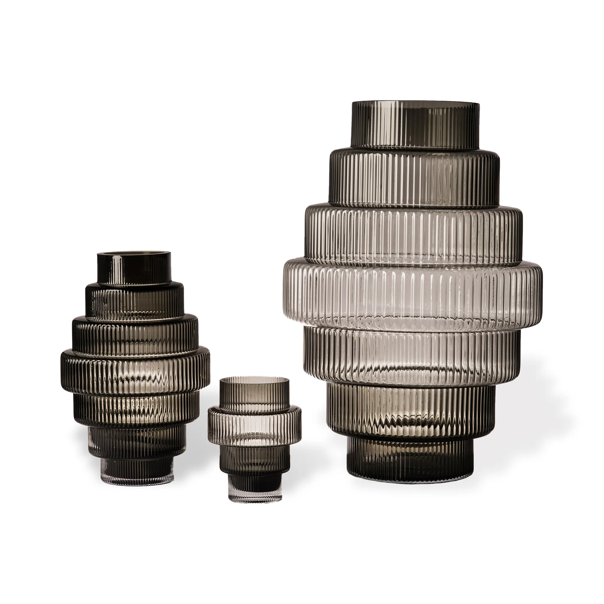 Steps 花瓶 S 30 cm, Dark grey POLSPOTTEN