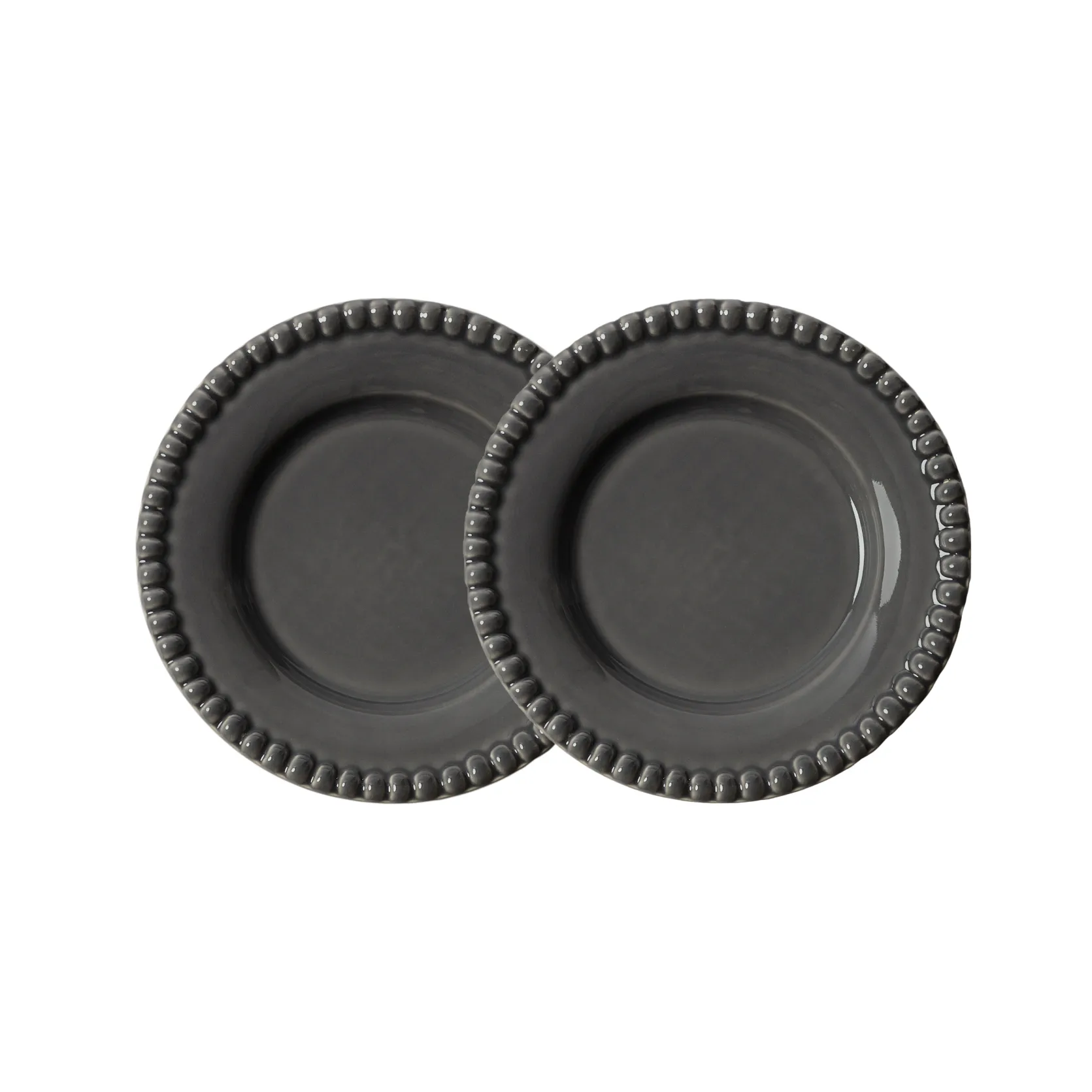 Daria スモール プレート Ø18 cm 2パック, clean grey PotteryJo | ポタリ―ジョー