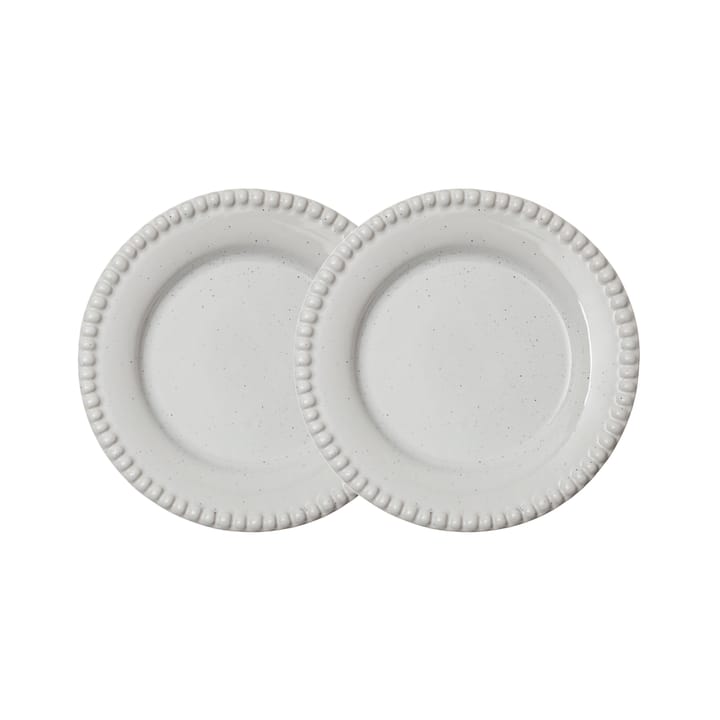 Daria ス�モール プレート Ø18 cm 2パック - Cotton white shiny - PotteryJo | ポタリ―ジョー
