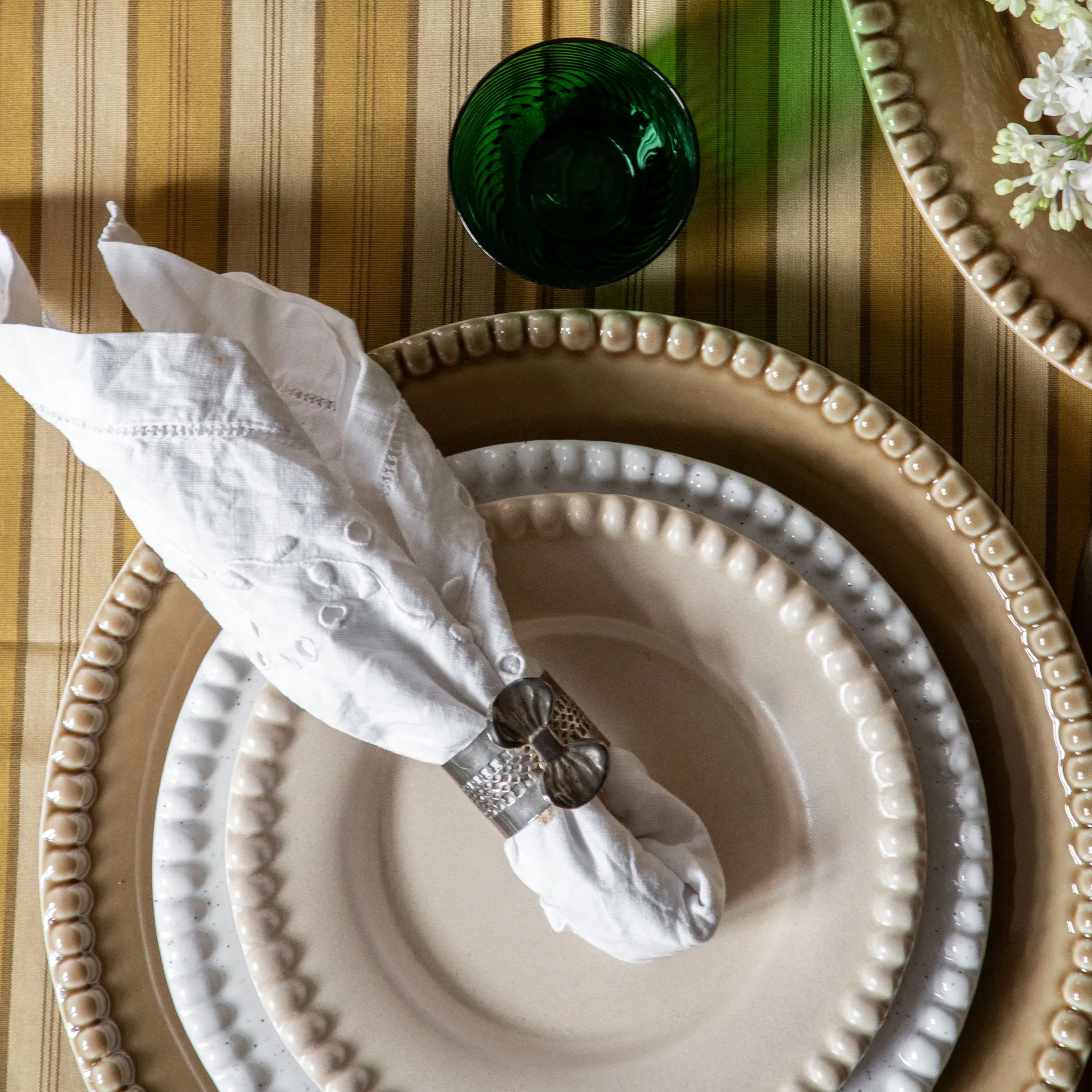 Daria デザートプレート Ø22 cm 2パック, Cotton white shiny PotteryJo | ポタリ―ジョー