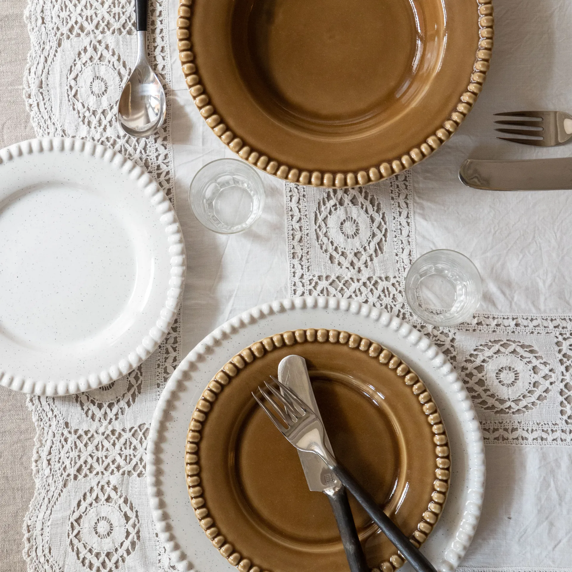 Daria ディナープレート Ø28 cm 2パック, Cotton white shiny PotteryJo | ポタリ―ジョー