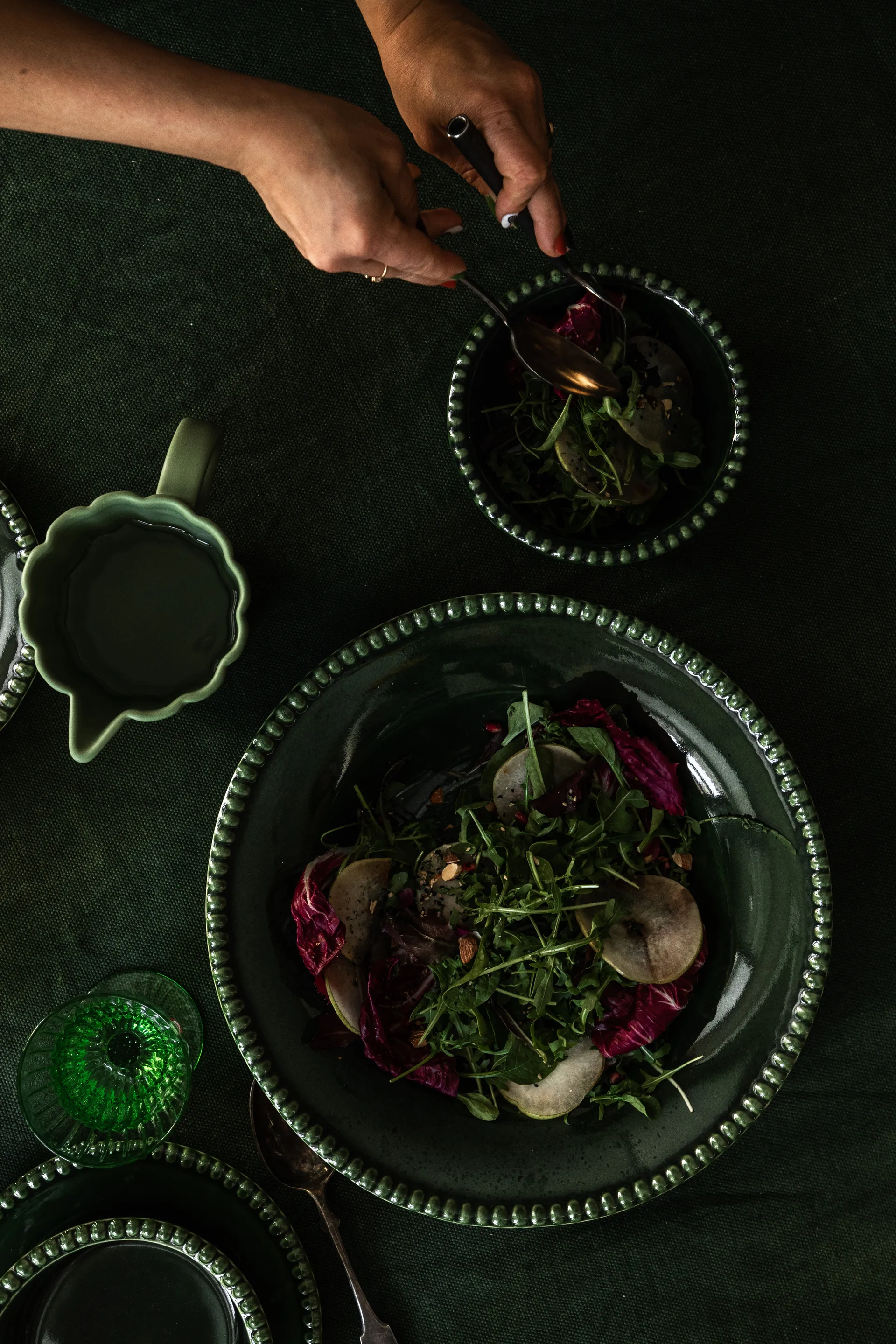 Daria パスタプレート Ø35 cm, Moss PotteryJo | ポタリ―ジョー