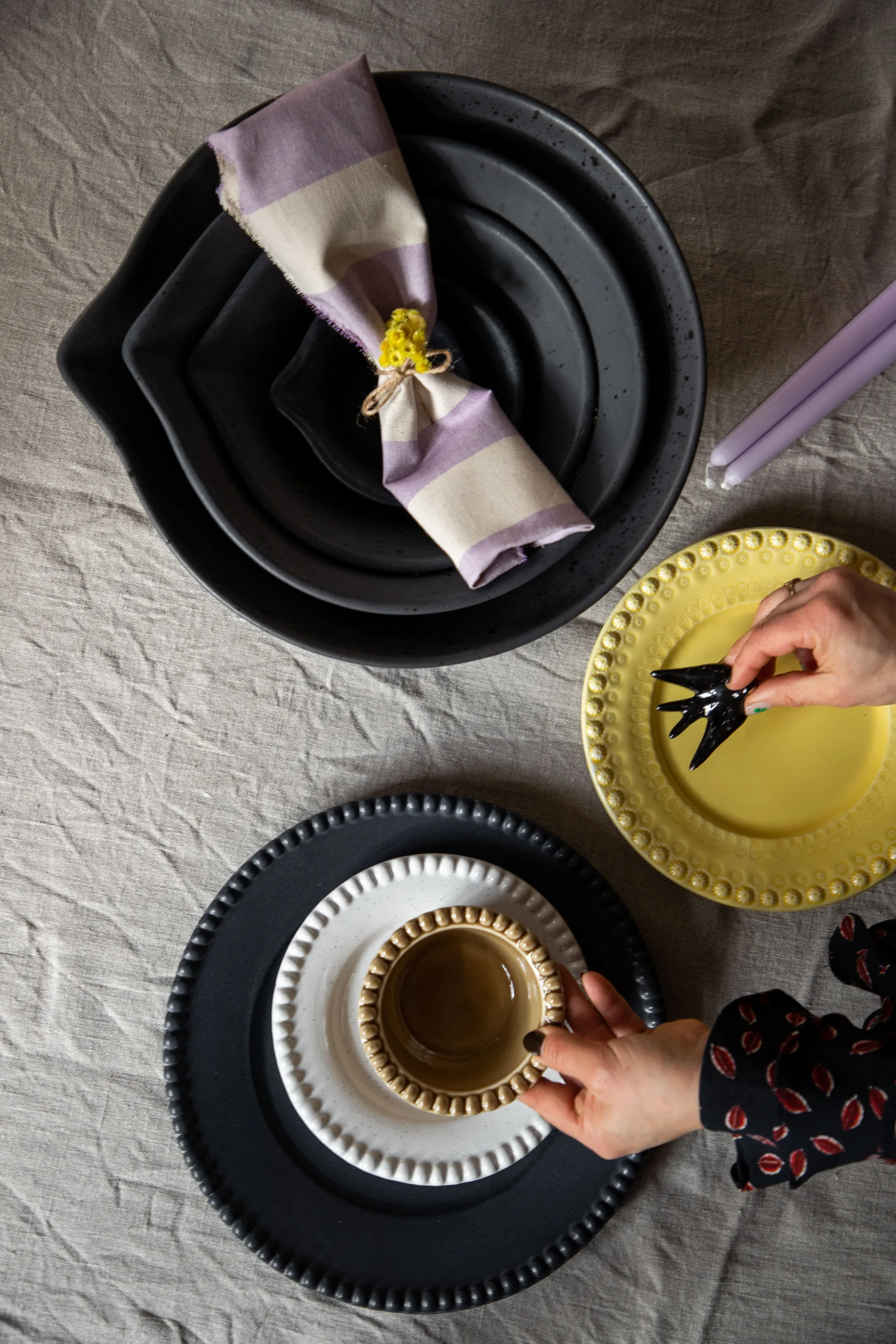 Peep dough ボウル 27 cm, matte black PotteryJo | ポタリ―ジョー