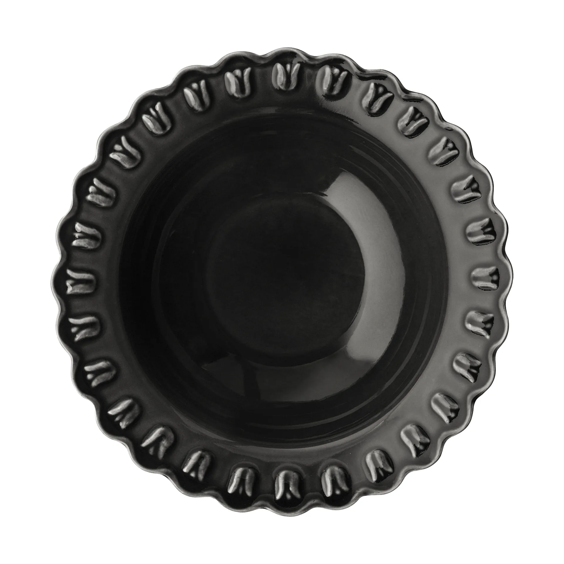 Tulipa ディーププレート Ø17 cm 2枚, Almost black PotteryJo | ポタリ―ジョー