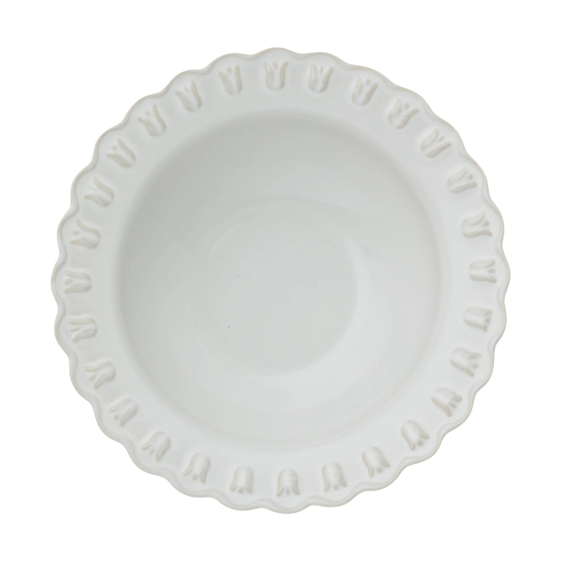 Tulipa ディーププレート Ø17 cm 2枚, White PotteryJo | ポタリ―ジョー