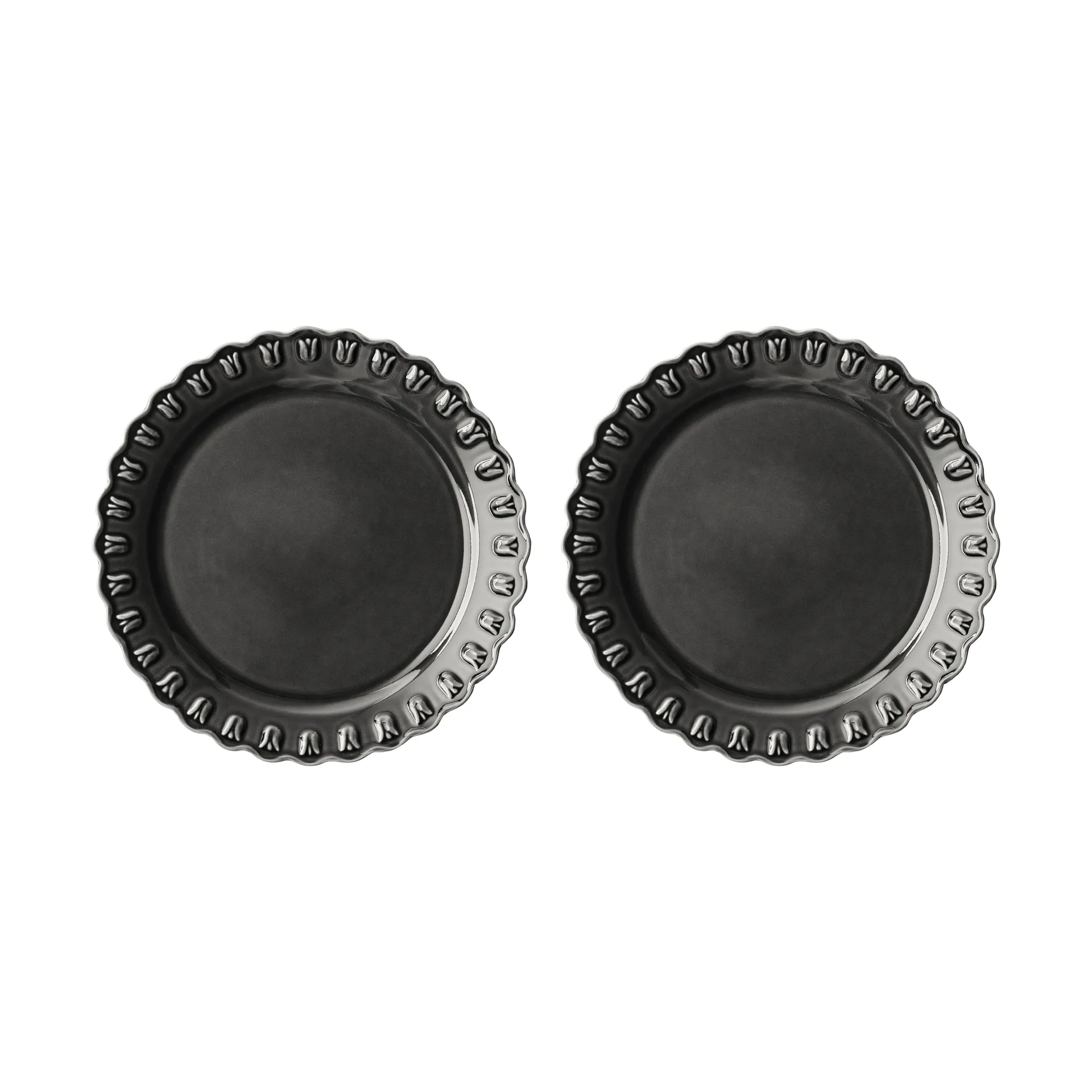 Tulipa プレート Ø26 cm 2枚, Almost black PotteryJo | ポタリ―ジョー