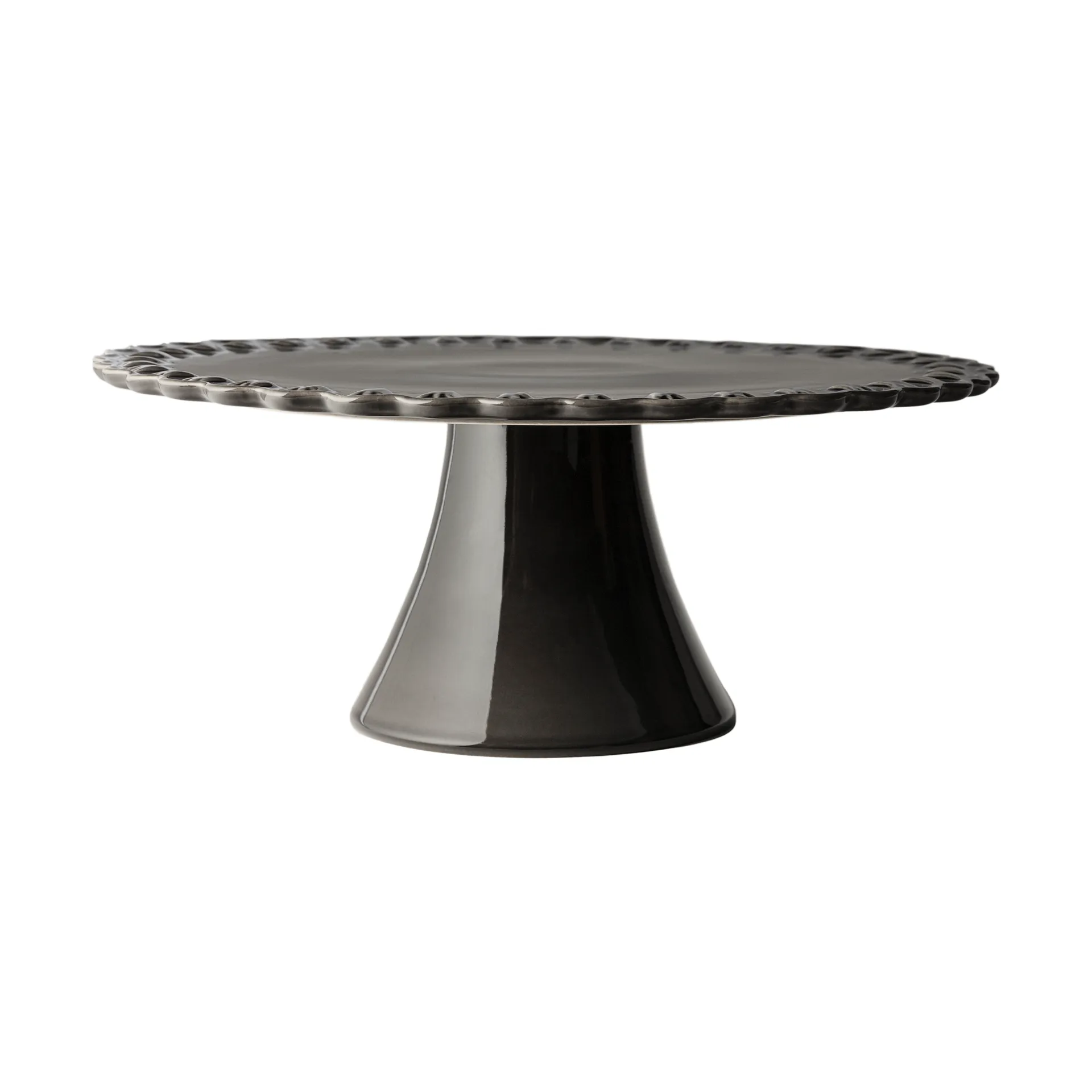 Tulipa ケーキプレート Ø30 cm, Almost black PotteryJo | ポタリ―ジョー