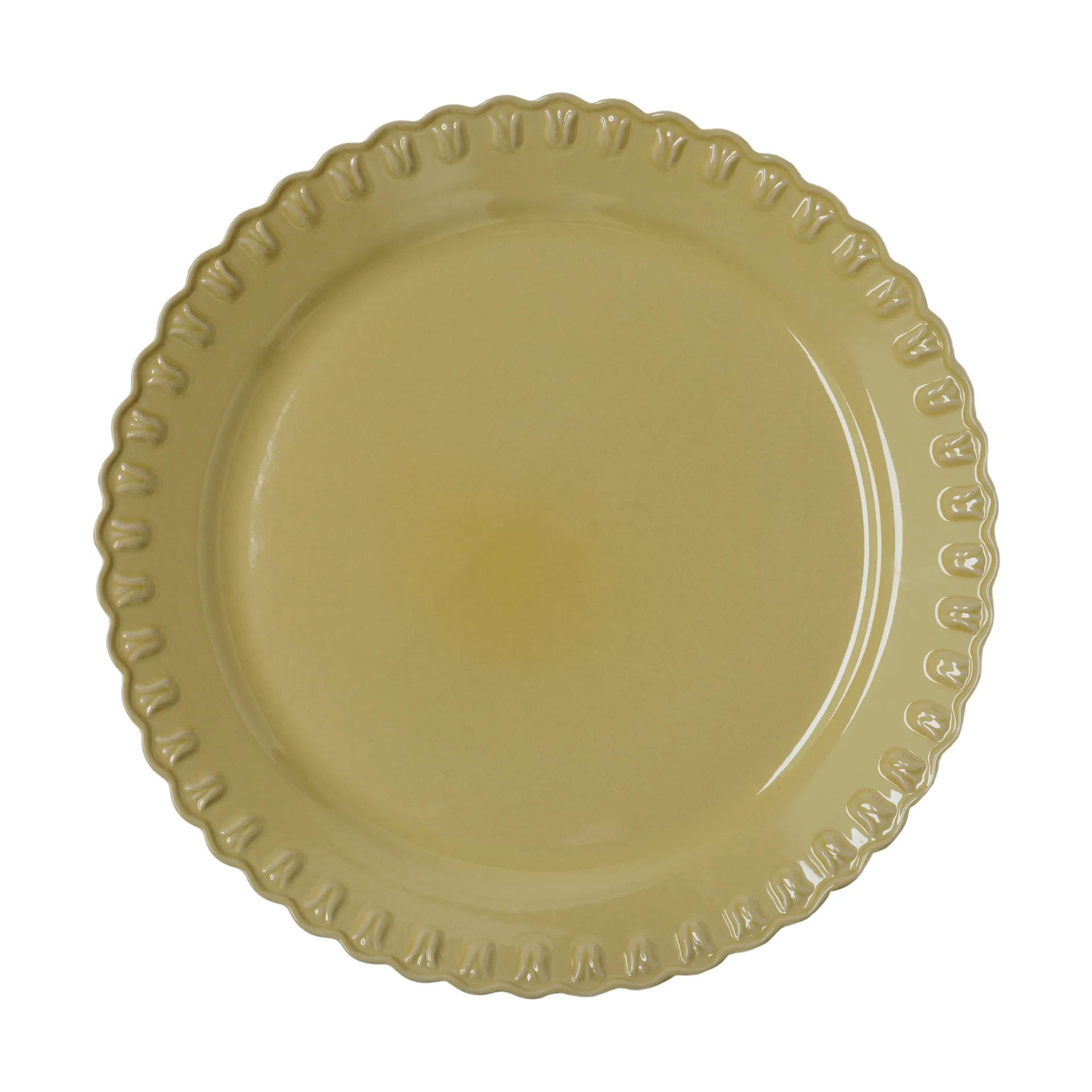 Tulipa サービングプレート Ø37 cm, Pale Moon PotteryJo | ポタリ―ジョー