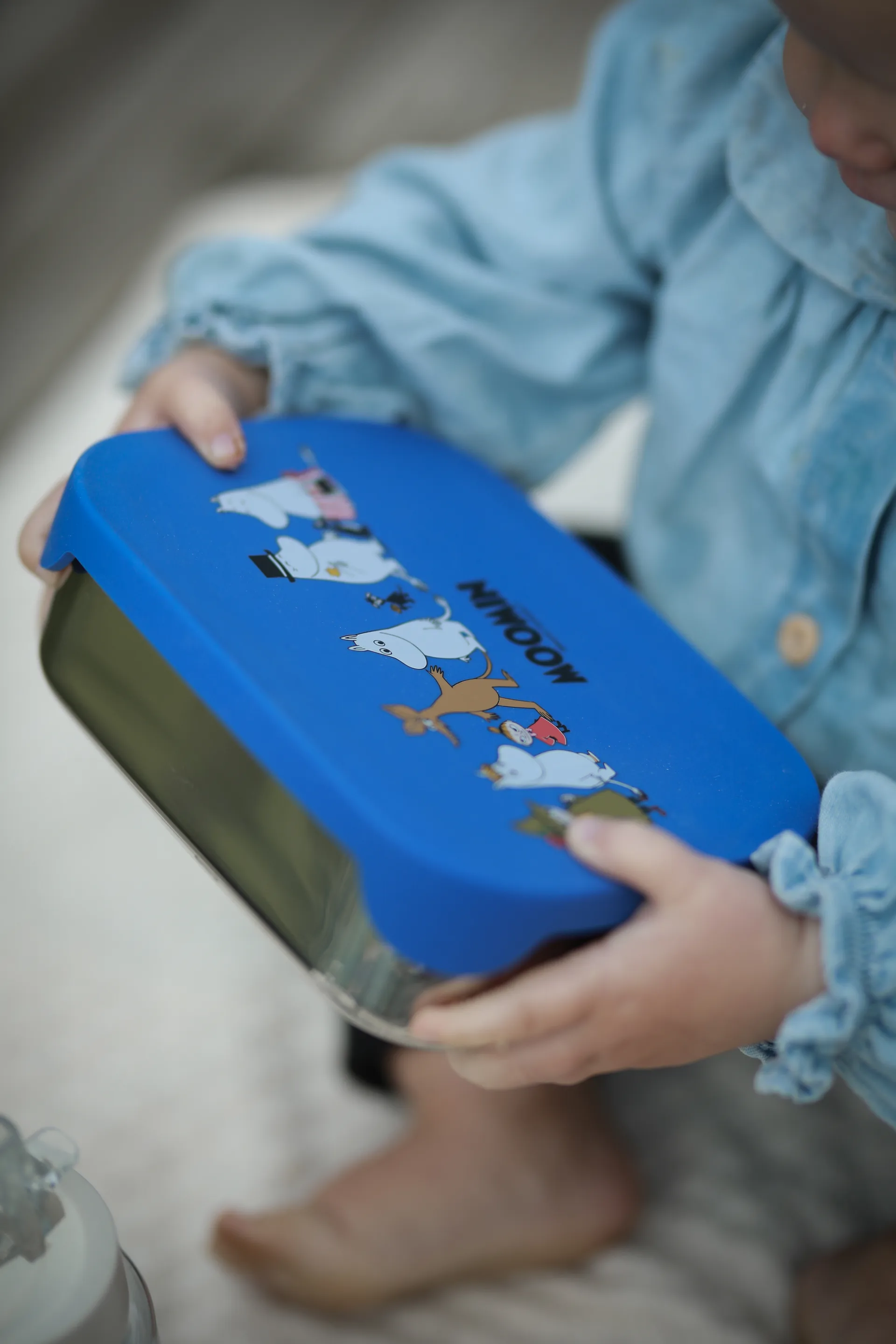 ムーミンファミリー ランチボックス ティン 13x17 cm, Blue Rätt Start