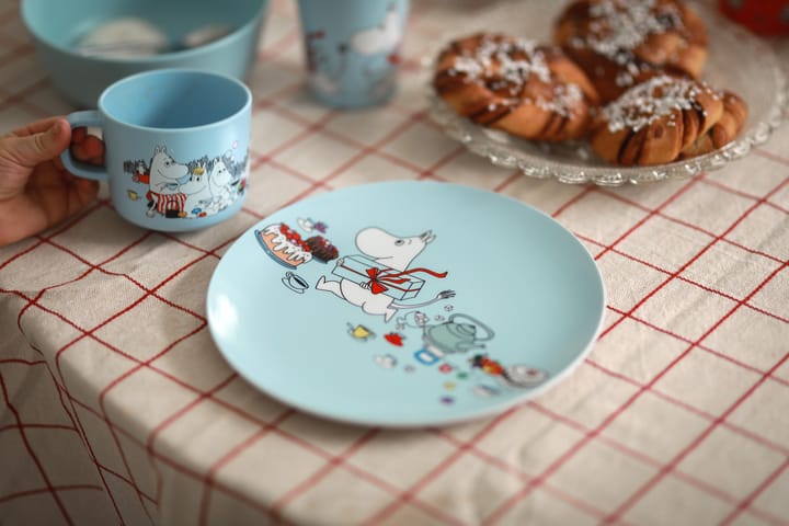 ムーミン ピクニック フラットプレート Ø19.5 cm, Light blue Rätt Start | ラットスタート