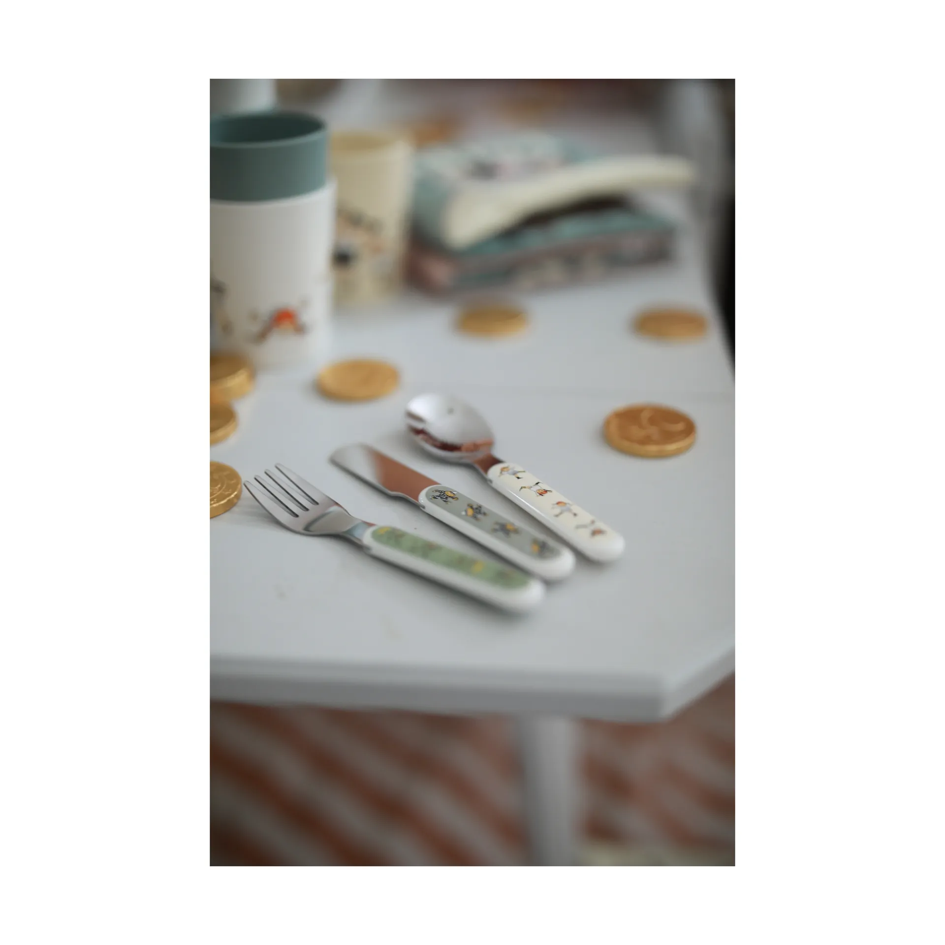 ピッピ  サーカス 子ども用 カトラリー 3本セット, Multi Rätt Start