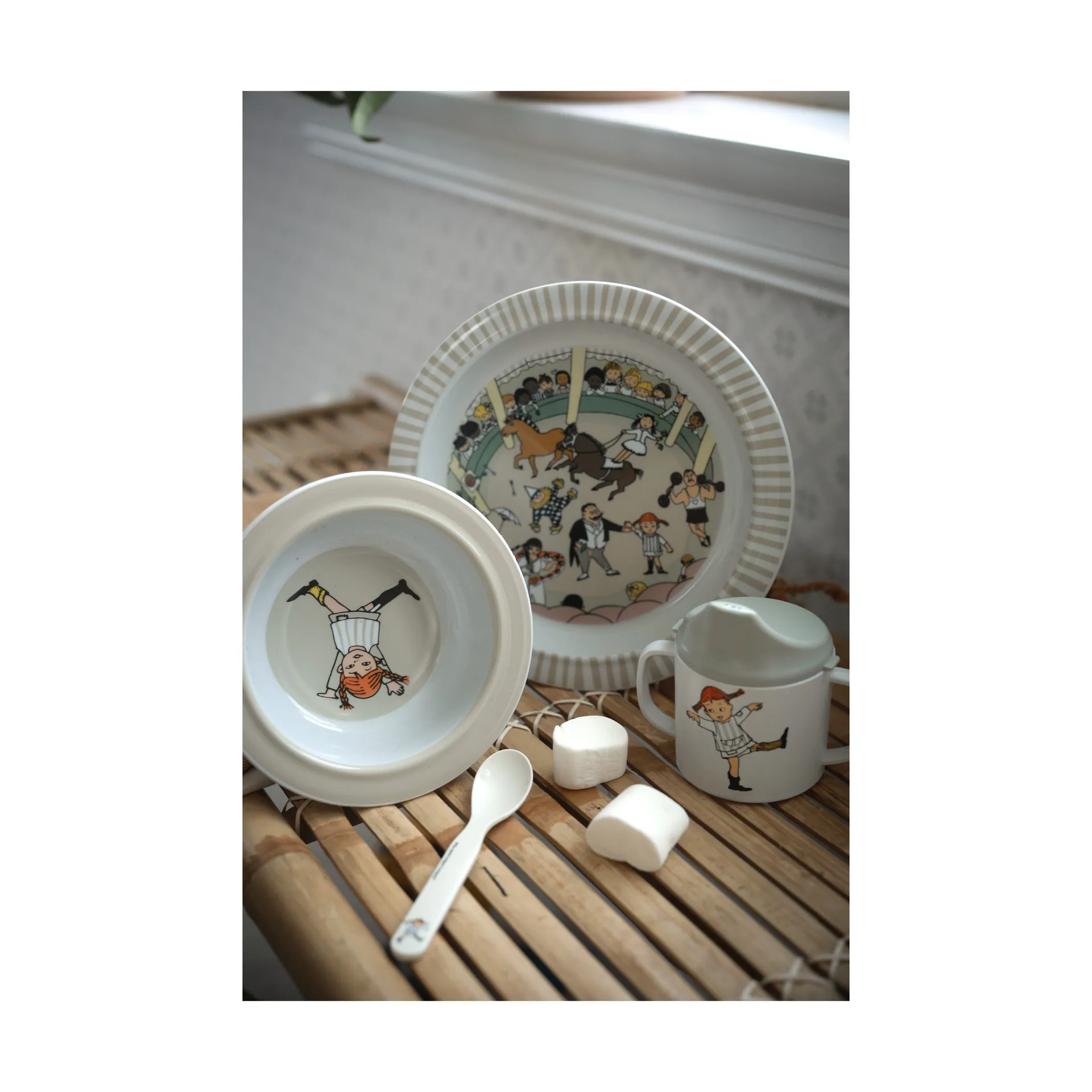 ピッピ サーカス 子供用ディナーウェアセット 3ピース, Multi Rätt Start