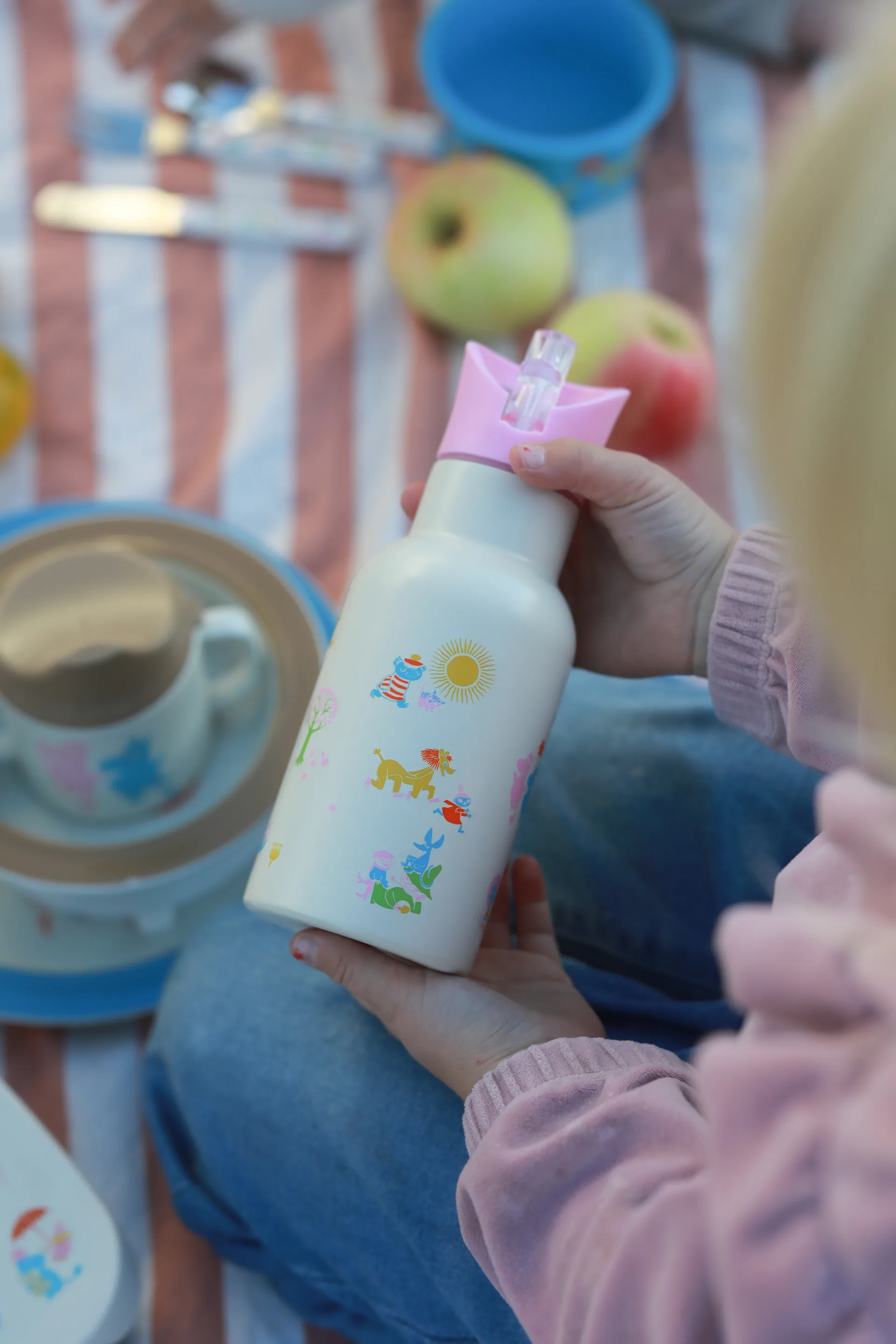 ムーミン 80 ウォーターボトル 34 cl, Beige-pink Rätt Start