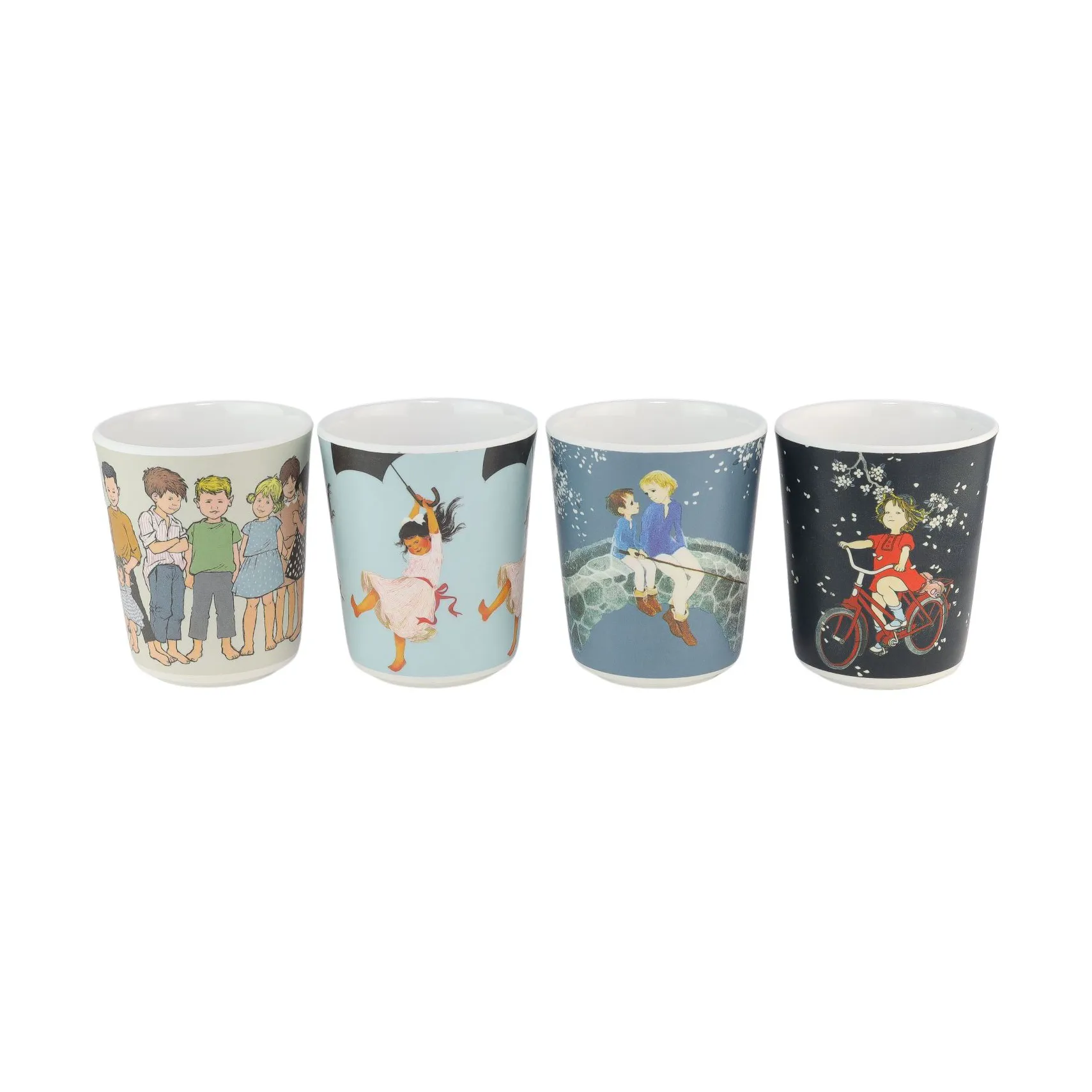 Astrid Lindgren コレクターズカップ 15 cl 4個セット, Multi Rätt Start