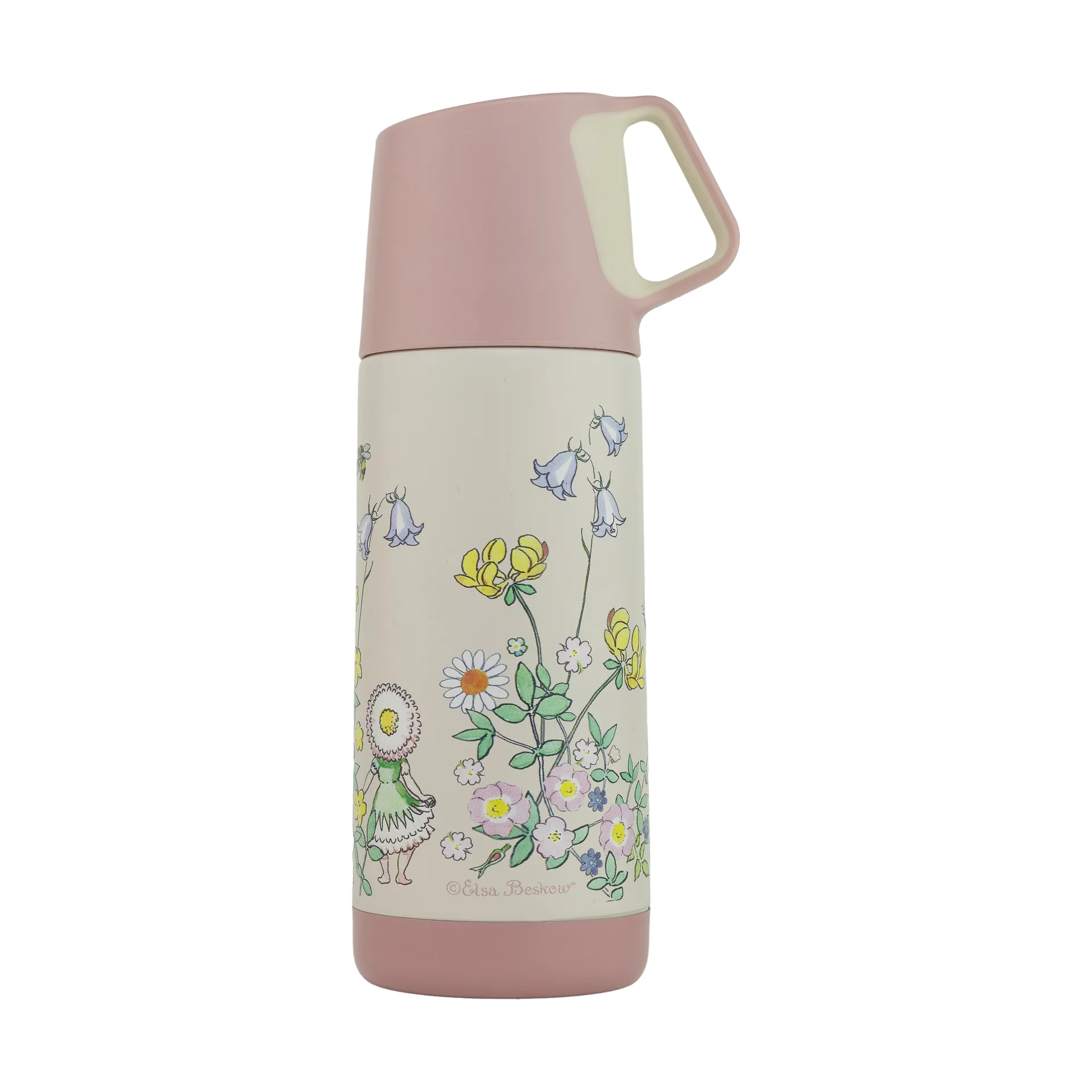 Elsa Beskow Blomsterfesten サーモス 35 cl, White Rätt Start