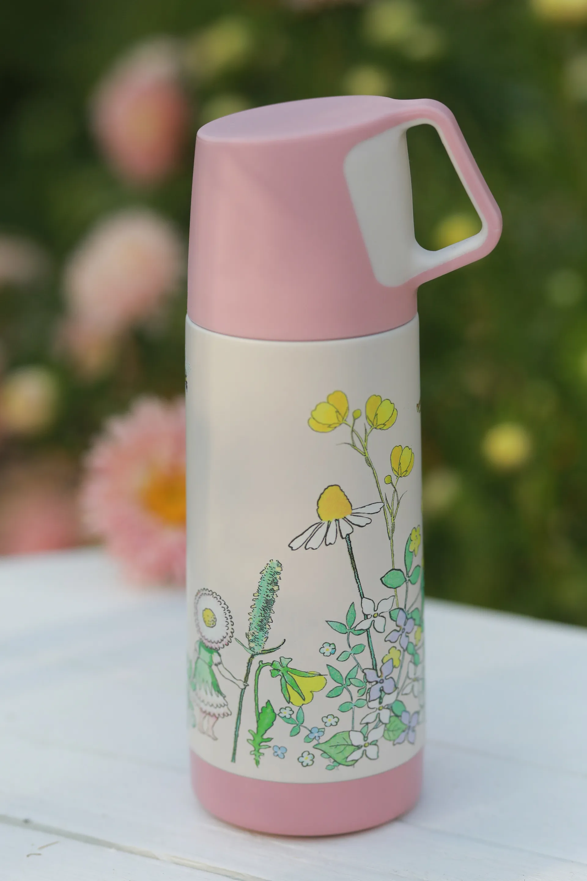 Elsa Beskow Blomsterfesten サーモス 35 cl, White Rätt Start