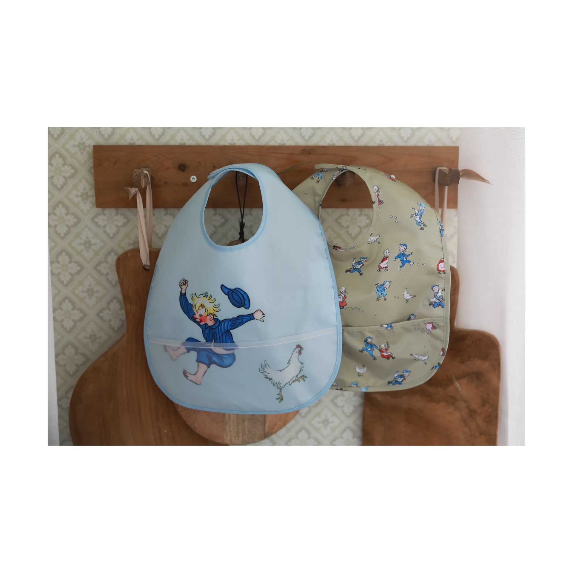 Emil i Lönneberga よだれかけ 2枚セット, Blue Rätt Start