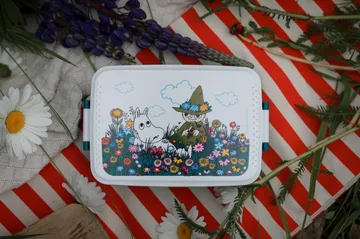Moomin Meadow ランチボックス 12x18.5 cm - Green - Rätt Start