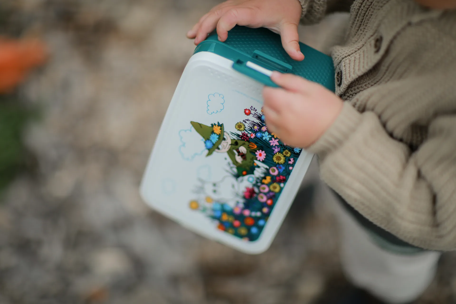 Moomin Meadow ランチボックス 12x18.5 cm, Green Rätt Start