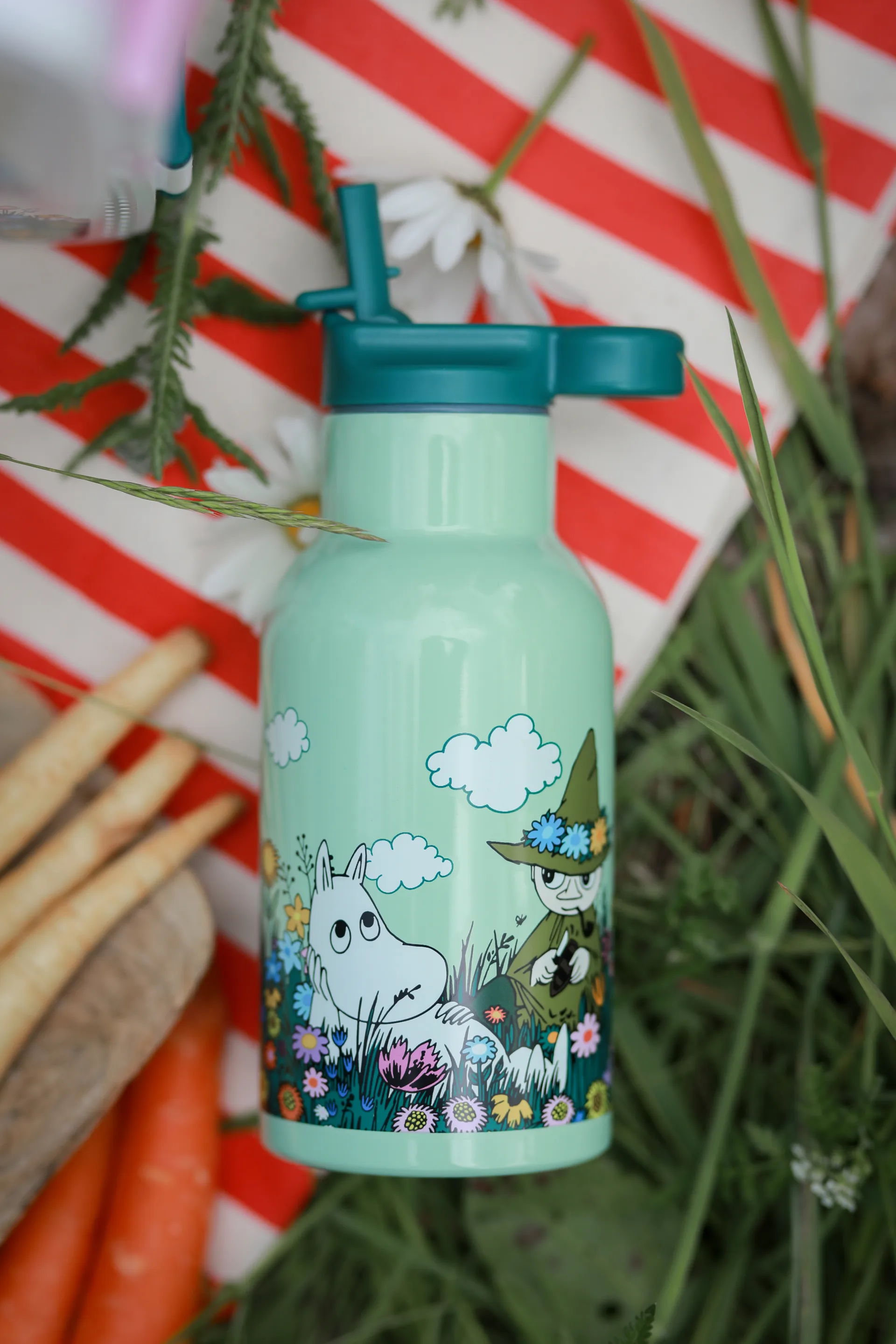 Moomin Meadow ウォーターボトル 34 cl, Green Rätt Start