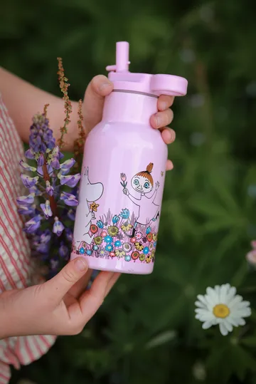 Moomin Meadow ウォーターボトル 34 cl - Pink - Rätt Start