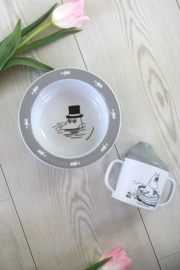 ムーミン Water & Bath シッピーカップ & 吸盤カップ付きプレート - Grey - Rätt Start | ラットスタート
