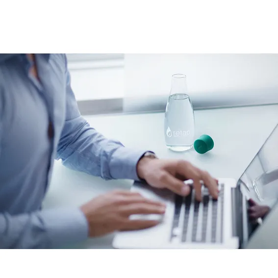 Retap グラス ボトル 0.5 l, Red Retap | リタップ