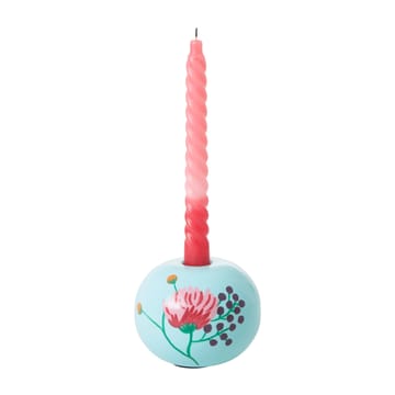 Rice キャンドルスティック Ø10 cm - Mint-handpainted flower - RICE | ライス