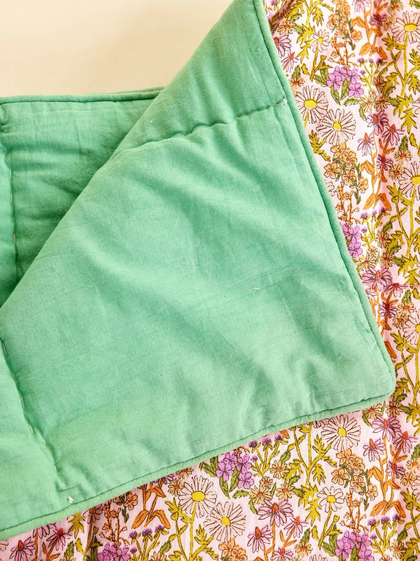 Rice コットンスロー フラワー 140x200 cm, Multi-green RICE | ライス