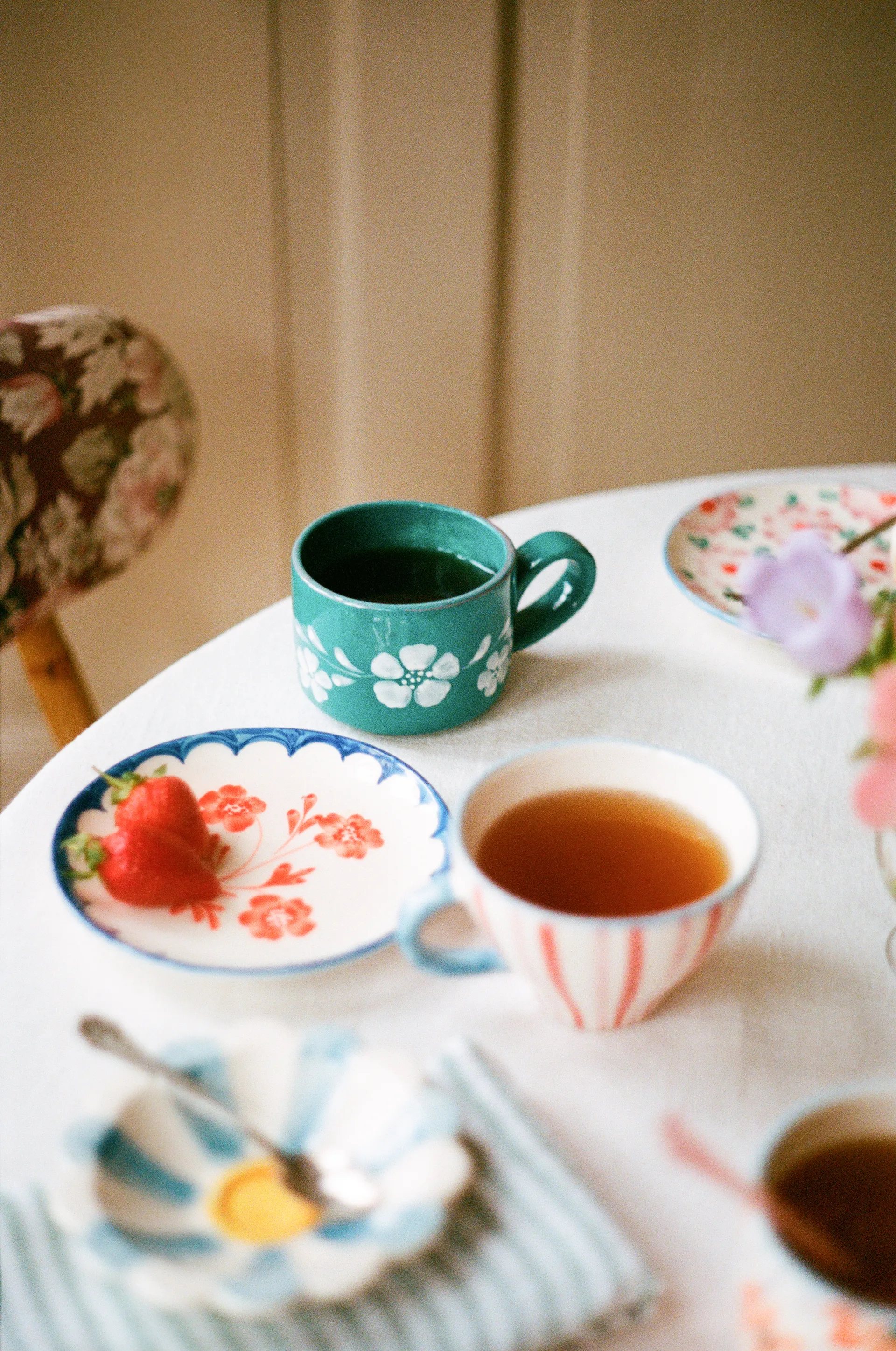 Rice セラミックプレート Ø15 cm, Vintage Flower RICE | ライス