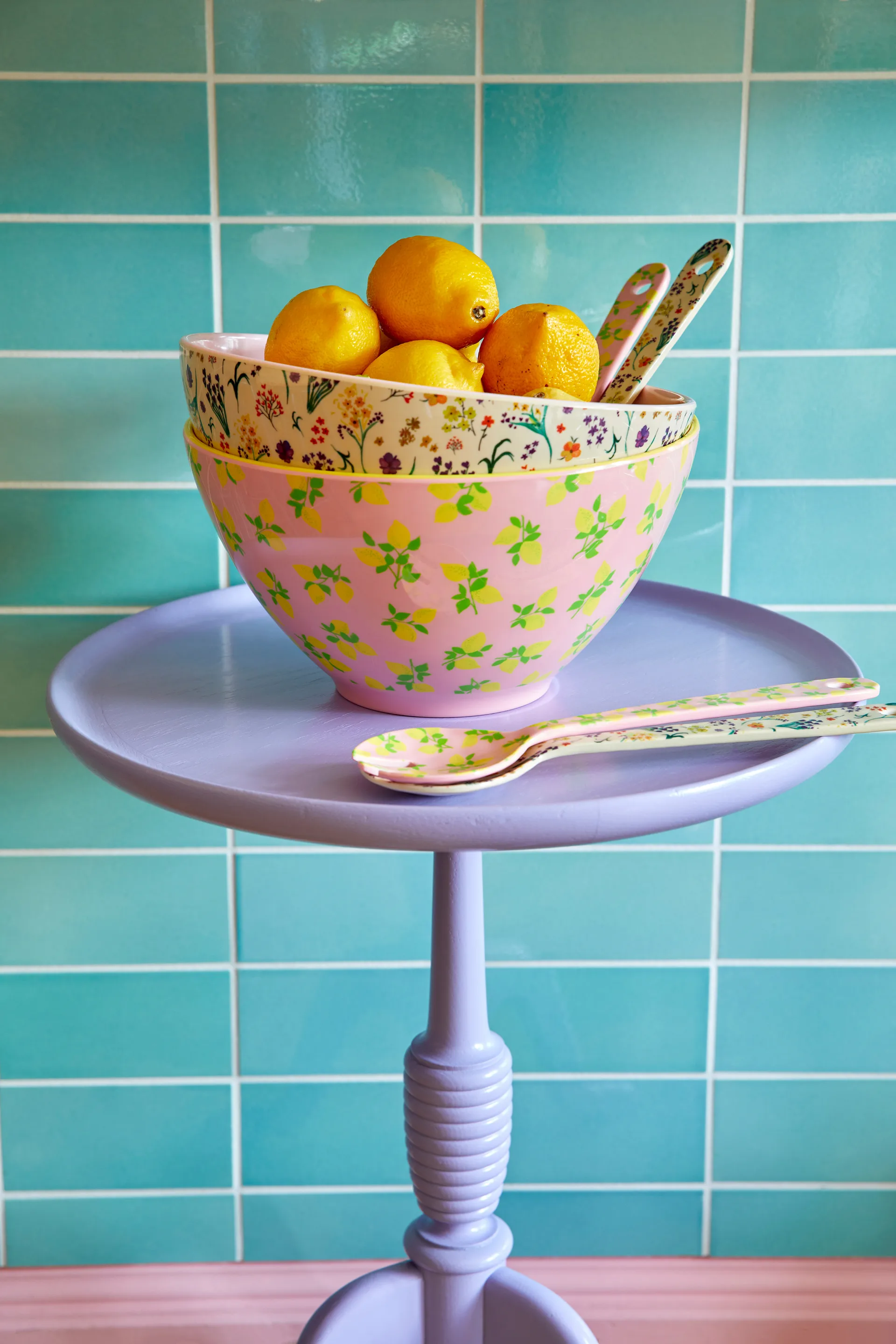 Rice サラダカトラリー メラミン 2ピース, Wild flowers RICE | ライス