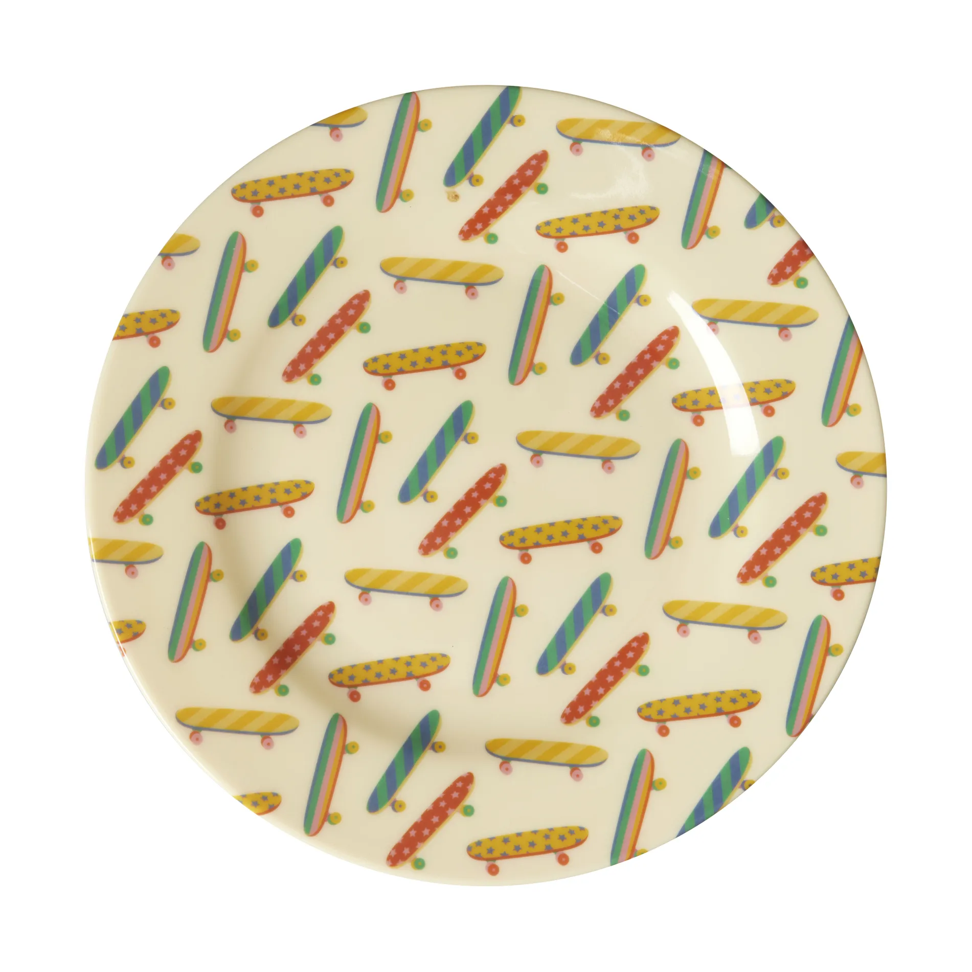 Rice メラミンサイドプレート Ø20 cm, Skateboard RICE | ライス