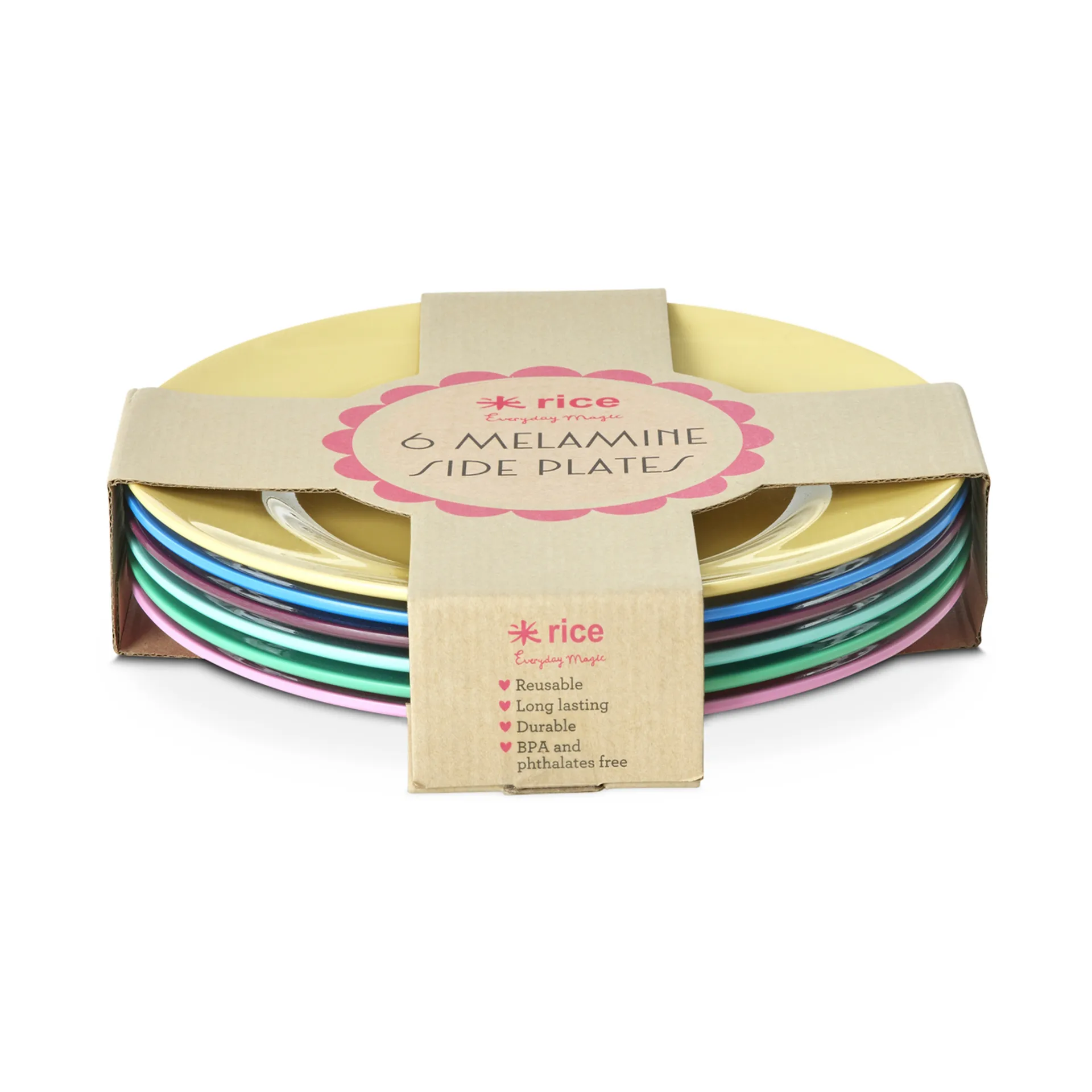 Rice メラミンプレート Ø21 cm 6枚, Show your true colours. RICE | ライス