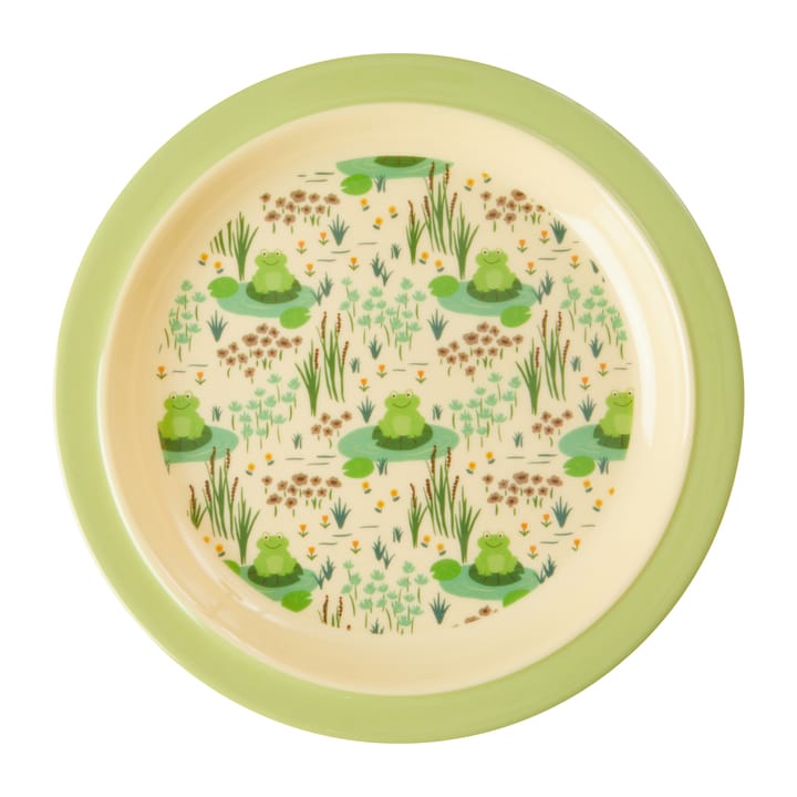 Rice メラミン 子供用プレート Ø22 cm - Frog - RICE | ライス