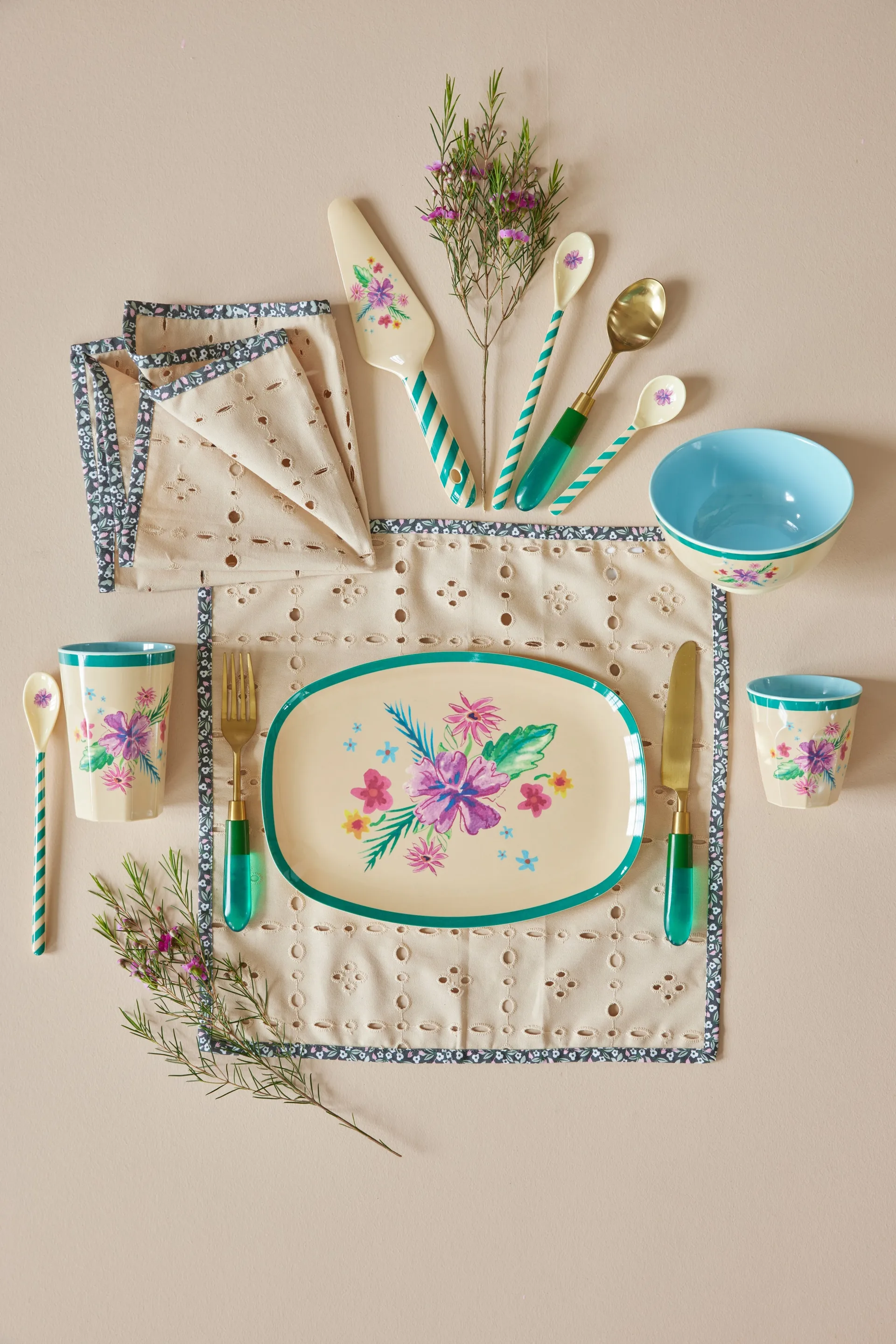 Rice メラミン プレート 22x30 cm, Arda bloom RICE | ライス